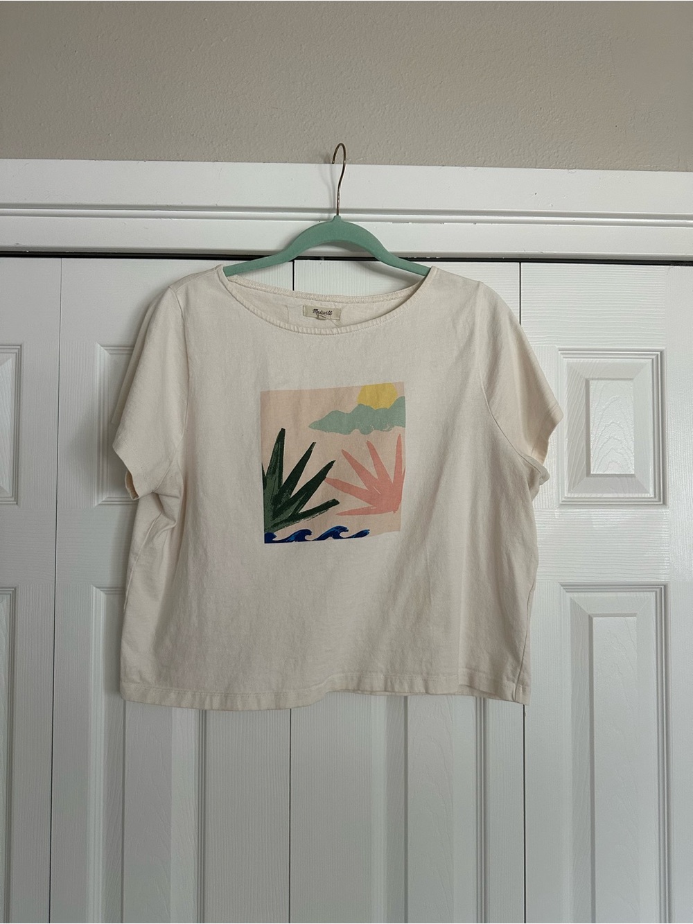 Madewell boxy tee shirt size large